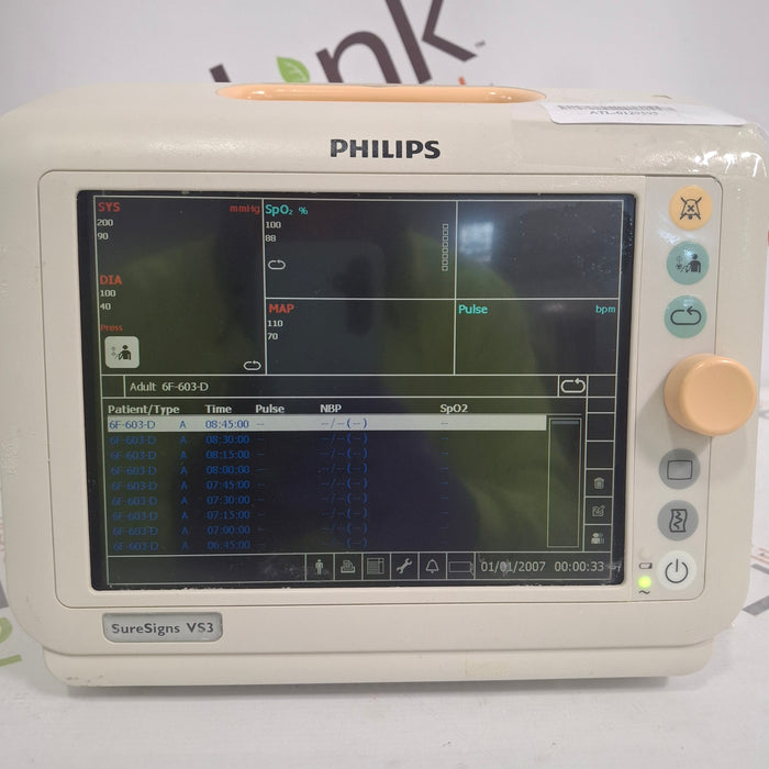 Philips Suresigns VS3 Vital Signs Monitor