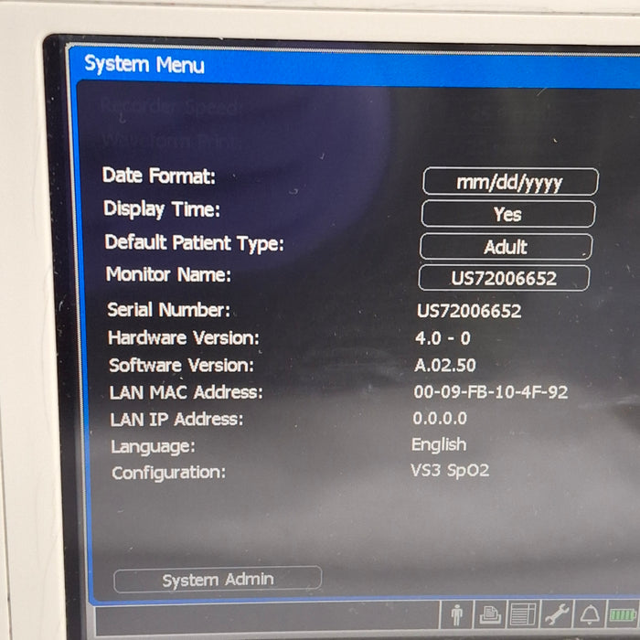 Philips Suresigns VS3 Vital Signs Monitor