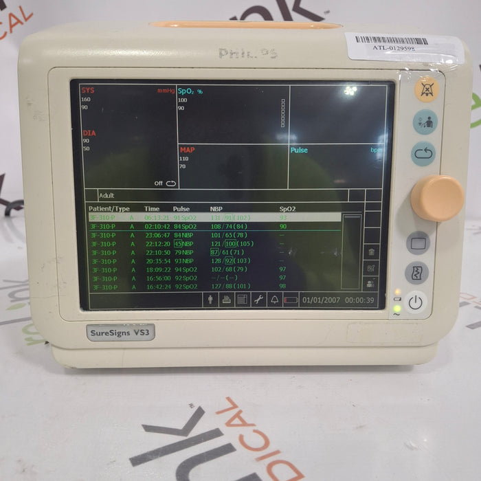 Philips Suresigns VS3 Vital Signs Monitor