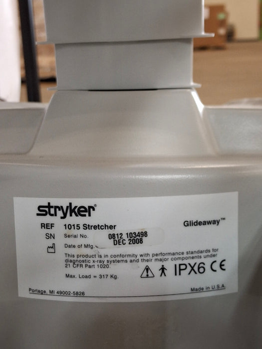Stryker 1015 Big Wheel Glideaway Stretcher