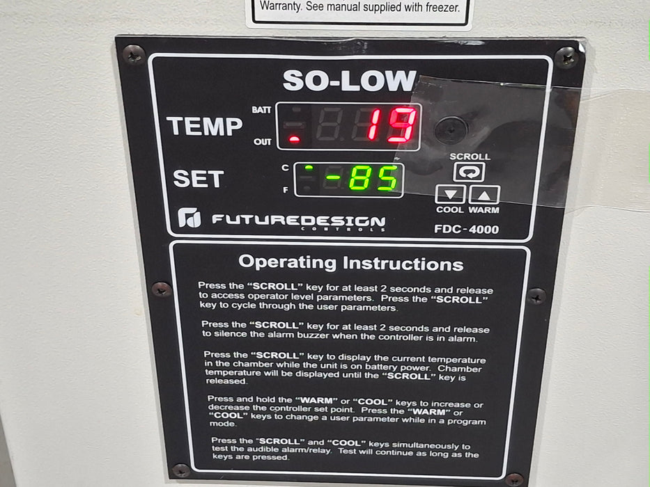 So-Low C85 Ultra Low Freezer