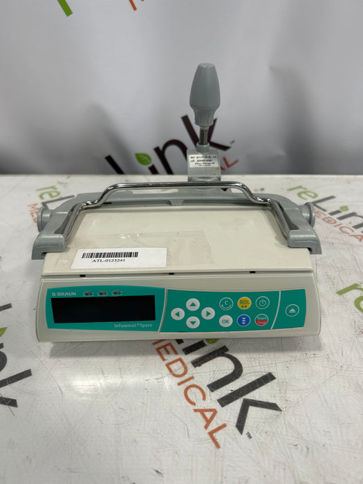 B. Braun Infusomat Space w/Pole Clamp Infusion Pump