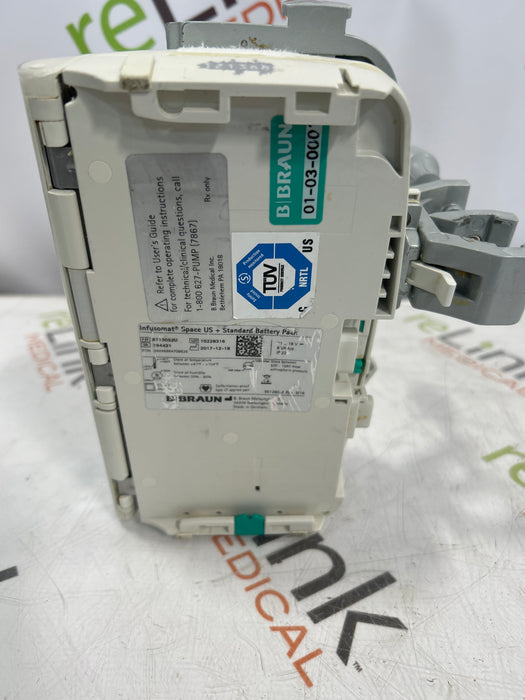 B. Braun Infusomat Space w/Pole Clamp Infusion Pump
