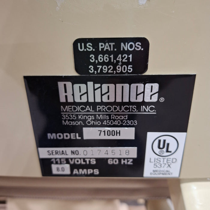 Reliance Medical Products, Inc. 7100H Ophthalmology Exam Chair