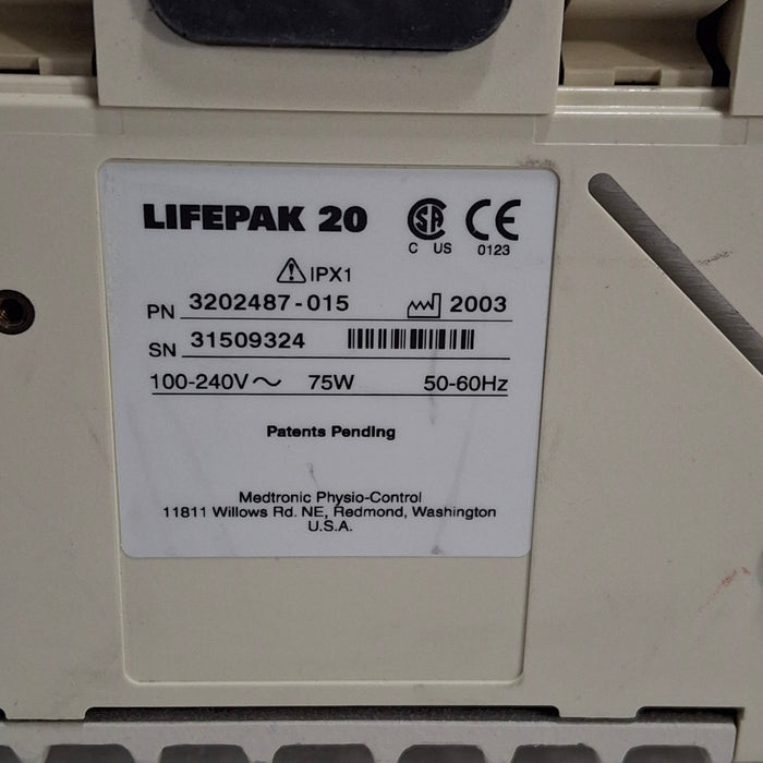 Physio-Control LifePak 20 Defibrillator