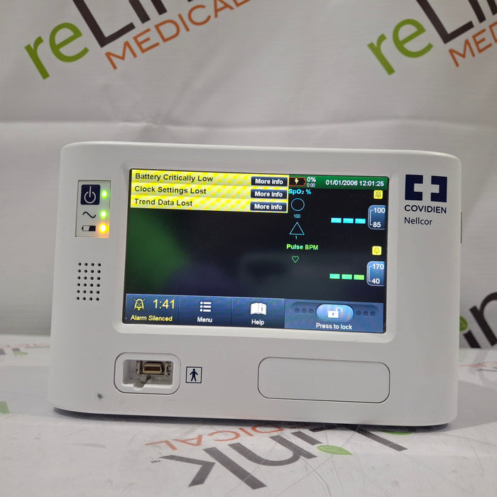 Covidien PM1000N Nellcor Bedside SPO2 Monitor