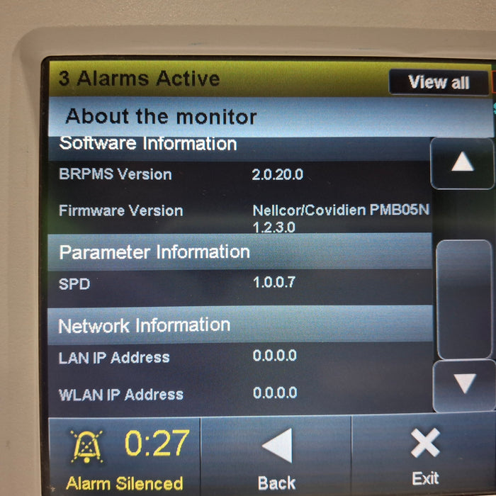 Covidien PM1000N Nellcor Bedside SPO2 Monitor