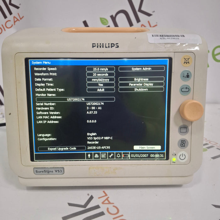 Philips Suresigns VS3 Vital Signs Monitor