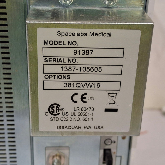 Spacelabs Healthcare Ultraview SL 91387 Patient Monitor