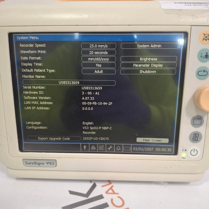Philips Suresigns VS3 Vital Signs Monitor