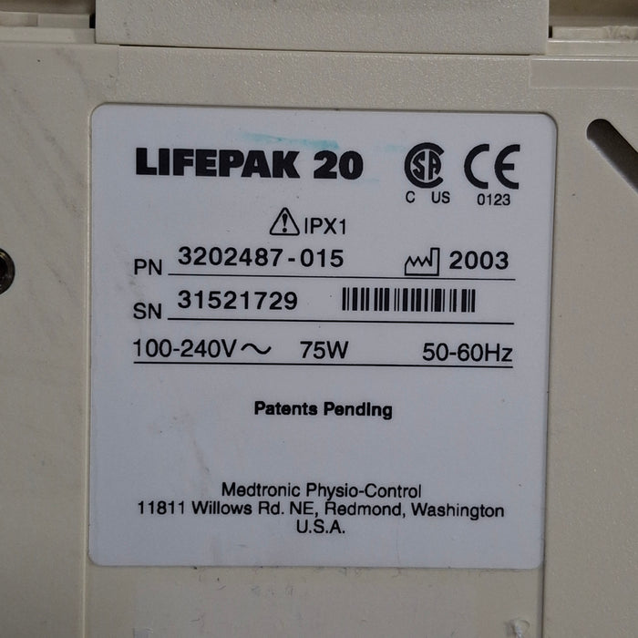 Physio-Control LifePak 20 Defibrillator