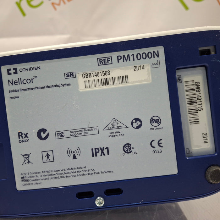 Covidien PM1000N Nellcor Bedside SPO2 Monitor