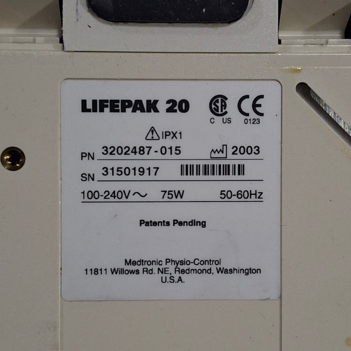 Physio-Control LifePak 20 Defibrillator