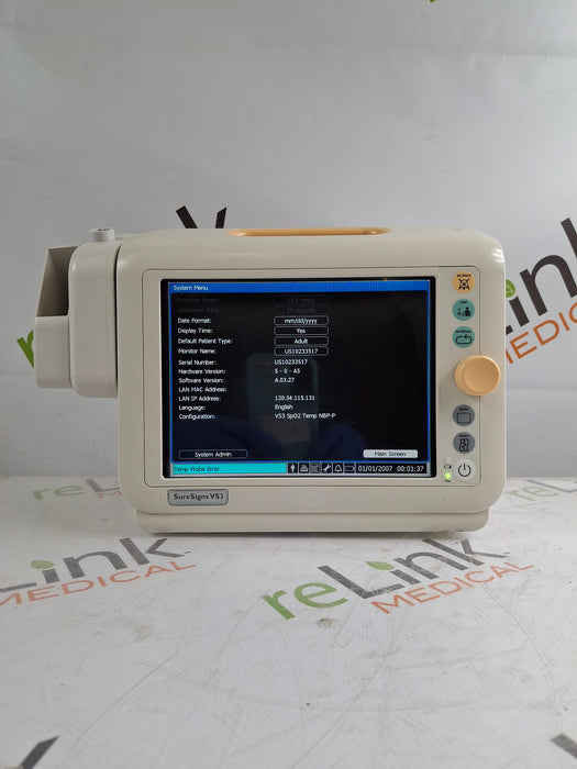 Philips Suresigns VS3 Vital Signs Monitor