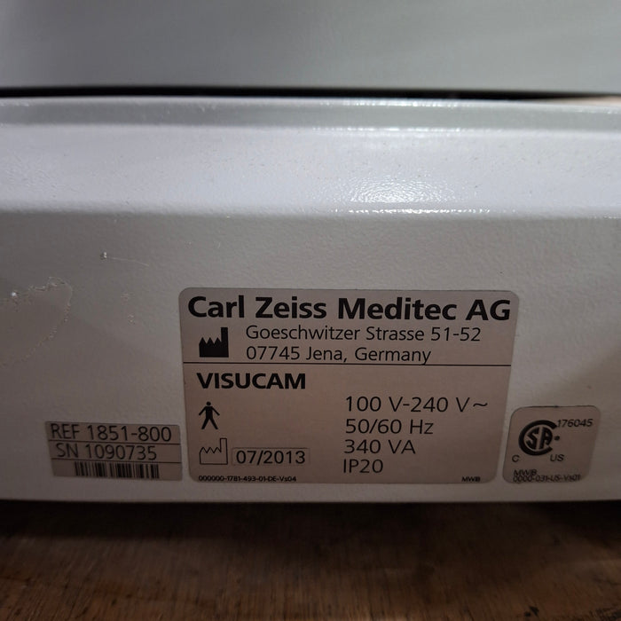 Carl Zeiss Visucam NM/FA Fundus Retinal Camera