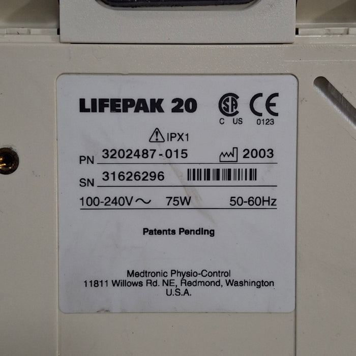 Physio-Control LifePak 20 Defibrillator