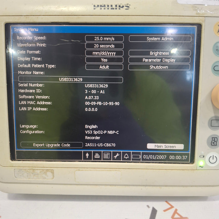 Philips Suresigns VS3 Vital Signs Monitor