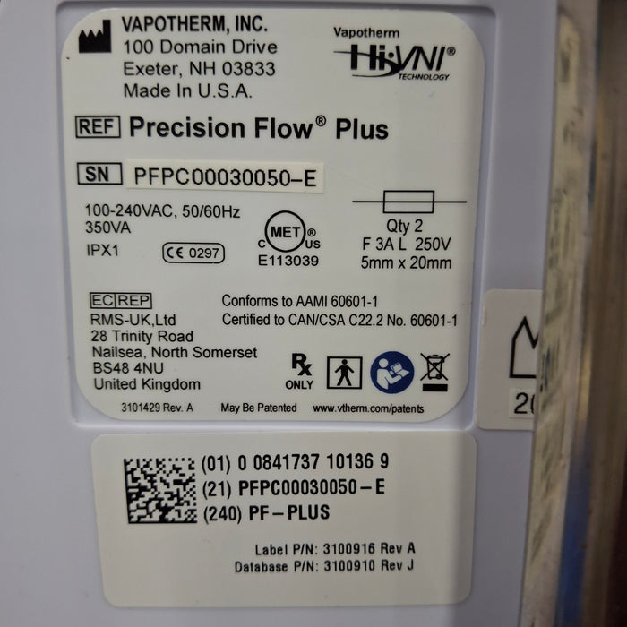 Vapotherm Precision Flow Plus Meter Humidifier