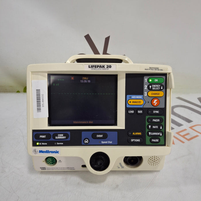 Physio-Control LifePak 20 Defibrillator