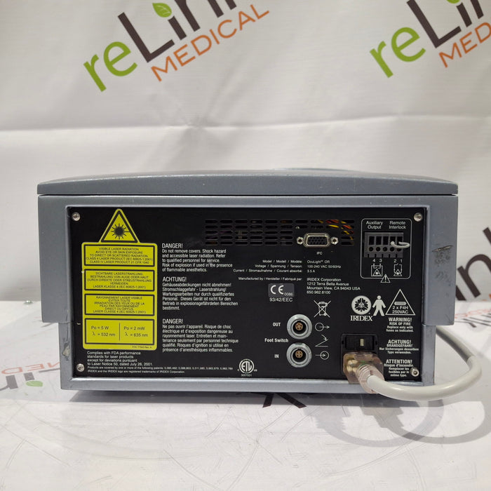 IRIDEX Corp OcuLight OR Ophthalmic Laser