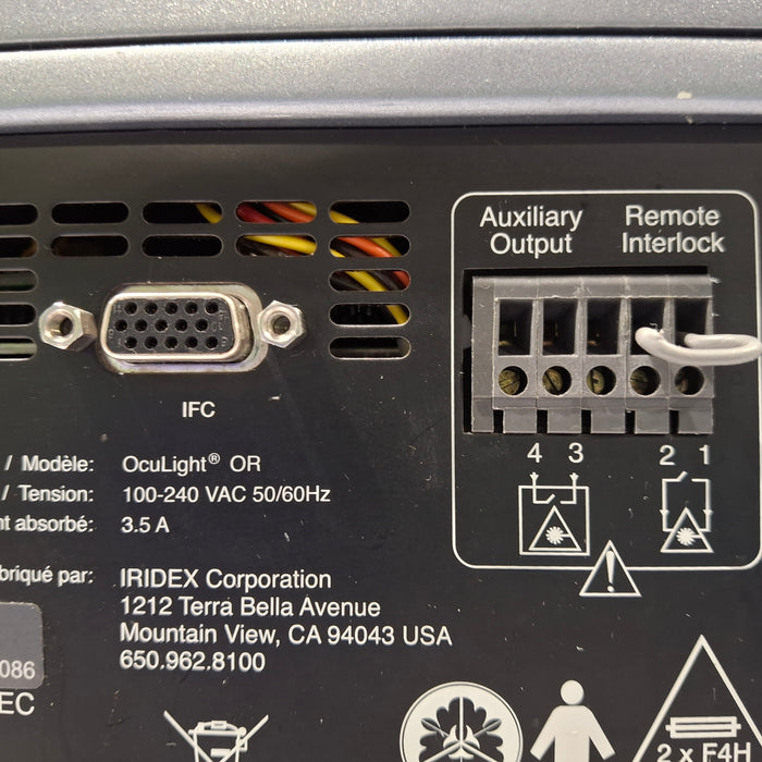 IRIDEX Corp OcuLight OR Ophthalmic Laser