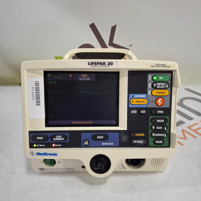 Physio-Control LifePak 20 Defibrillator