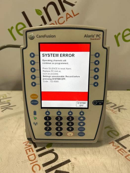 CareFusion Alaris 8015 Large Screen POC Infusion Pump
