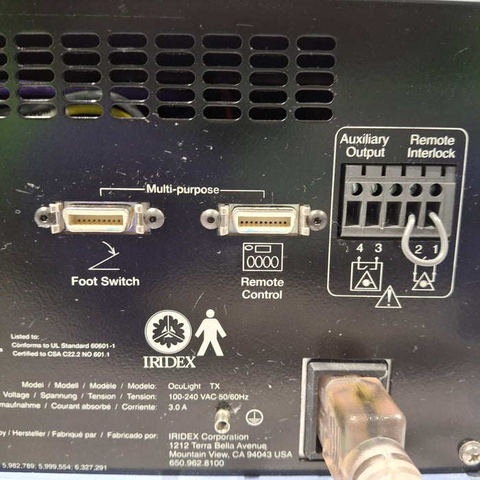IRIDEX Corp OcuLight TX Ophthalmic Laser