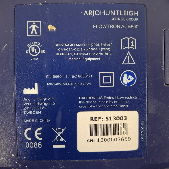 Arjo Flowtron ACS800 Compression Pump