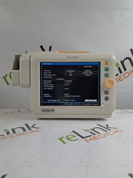 Philips Suresigns VS3 Vital Signs Monitor