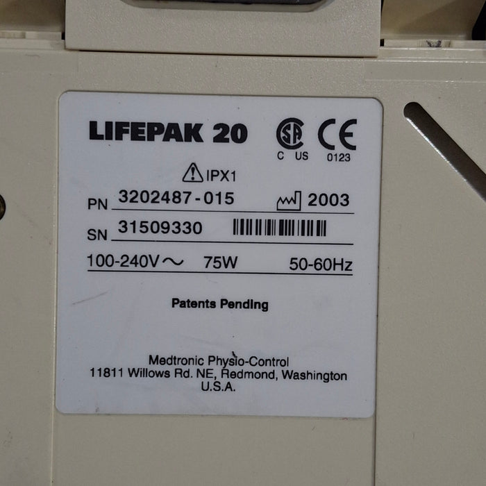 Physio-Control LifePak 20 Defibrillator