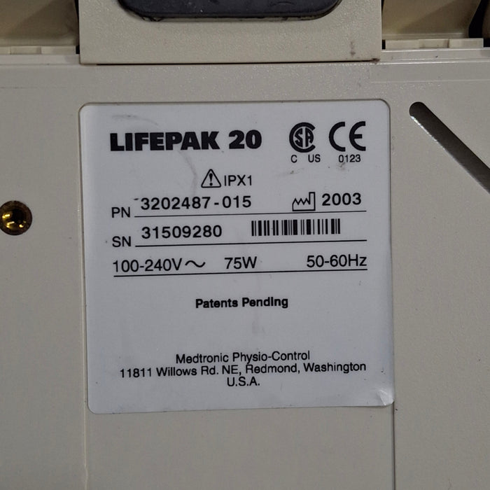 Physio-Control LifePak 20 Defibrillator