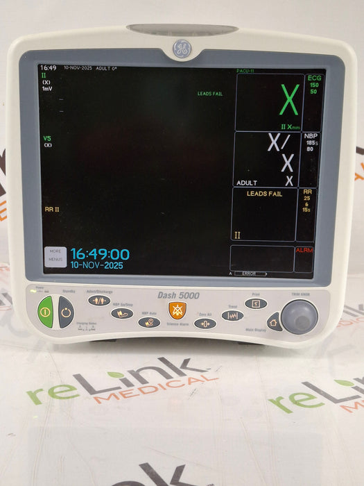 GE Healthcare Dash 5000 - GE/Nellcor SpO2 Patient Monitor