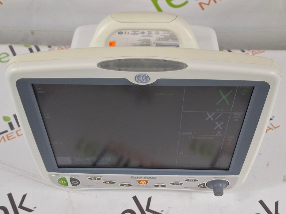 GE Healthcare Dash 5000 - GE/Nellcor SpO2 Patient Monitor