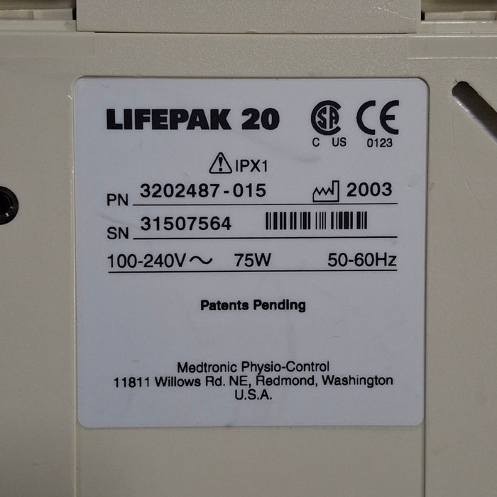 Physio-Control LifePak 20 Defibrillator