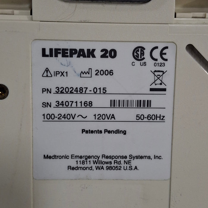 Physio-Control LifePak 20 Defibrillator