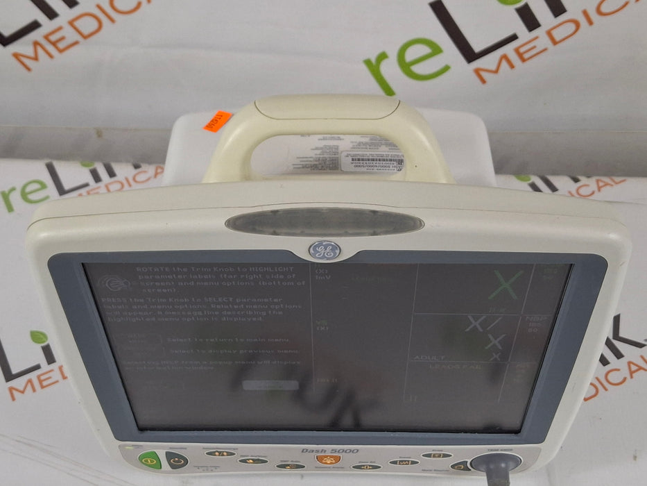 GE Healthcare Dash 5000 - GE/Nellcor SpO2 Patient Monitor