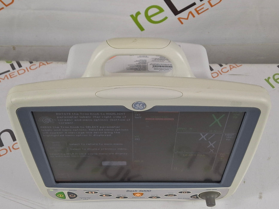 GE Healthcare Dash 5000 - GE/Nellcor SpO2 Patient Monitor
