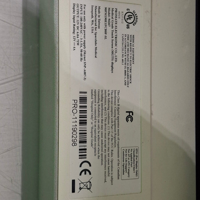 Spacelabs Healthcare 94267 Flat Panel Patient Monitor