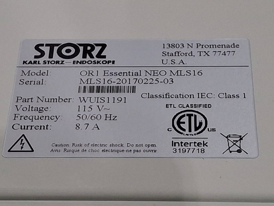 Karl Storz OR1 Essential NEO LLS System