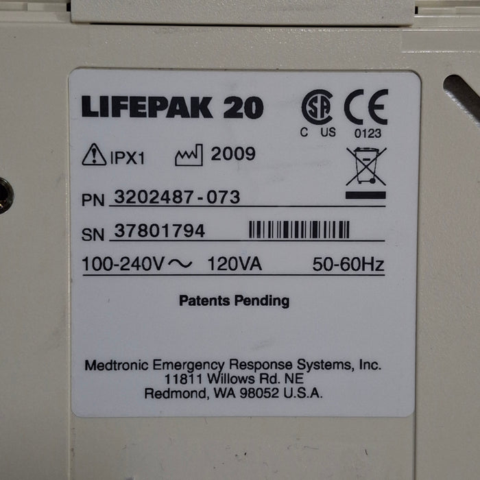 Physio-Control LifePak 20 Defibrillator