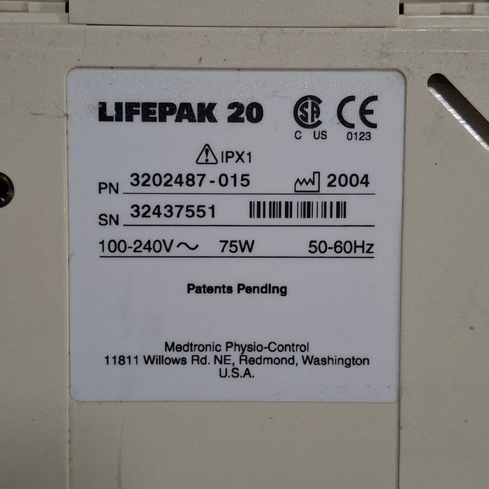 Physio-Control LifePak 20 Defibrillator