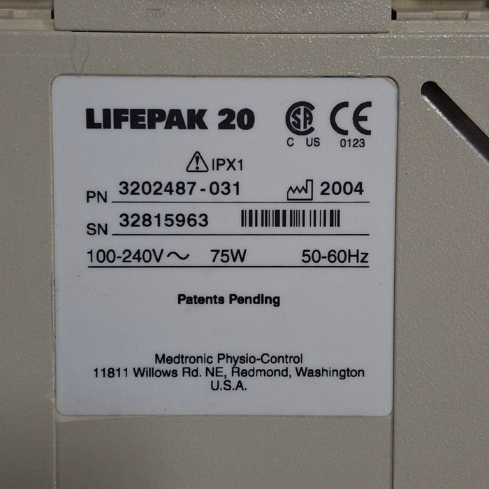 Physio-Control LifePak 20 Defibrillator