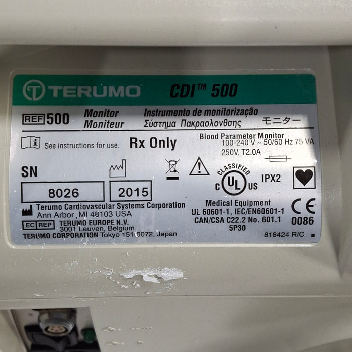 Terumo Cardiovascular Systems Corporation CDI 500 Monitor