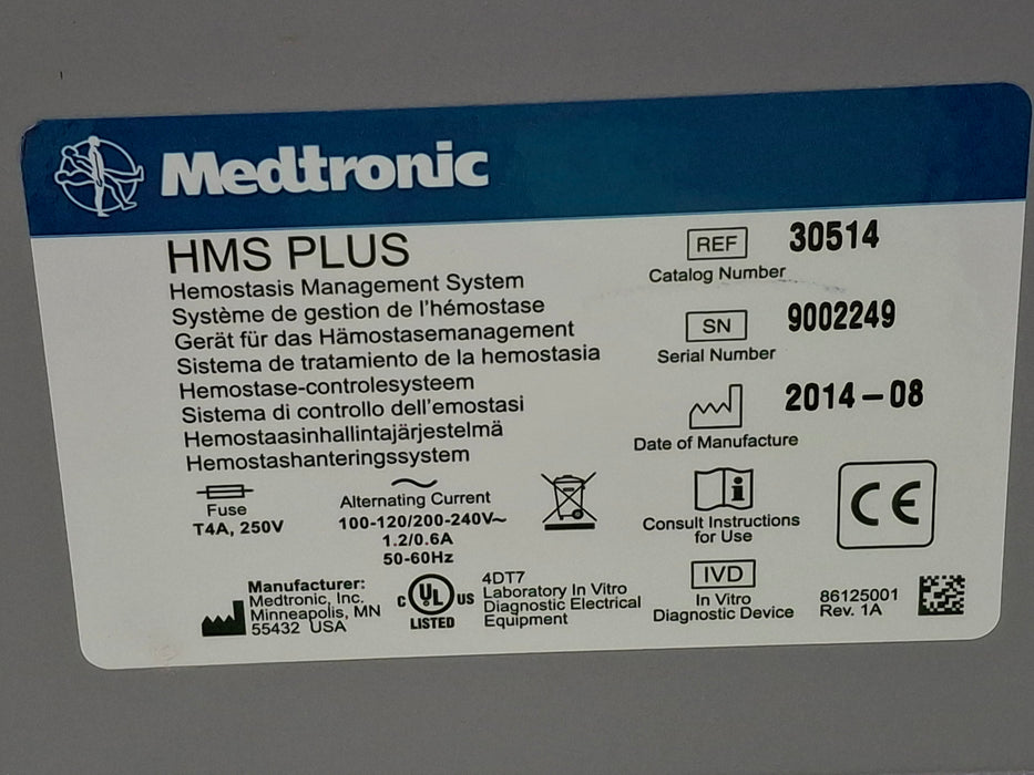 Medtronic Hepcon HMS Plus Coagulation Analyzer