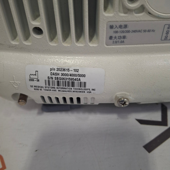 GE Healthcare Dash 3000 - Masimo SpO2 Patient Monitor