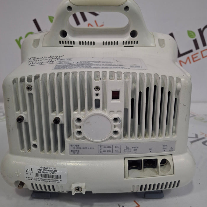 GE Healthcare Dash 3000 - Masimo SpO2 Patient Monitor