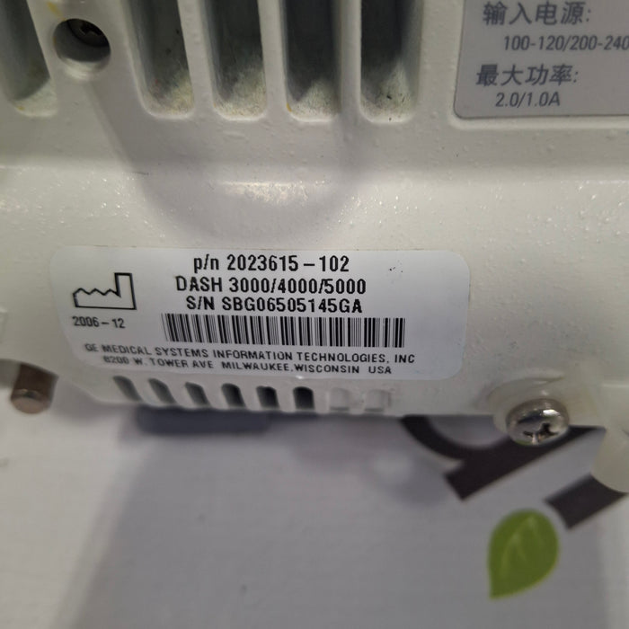GE Healthcare Dash 3000 - Masimo SpO2 Patient Monitor