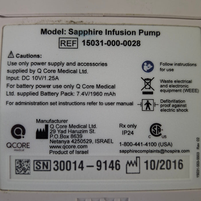 QCore Medical Sapphire Multi-Therapy Infusion Pump