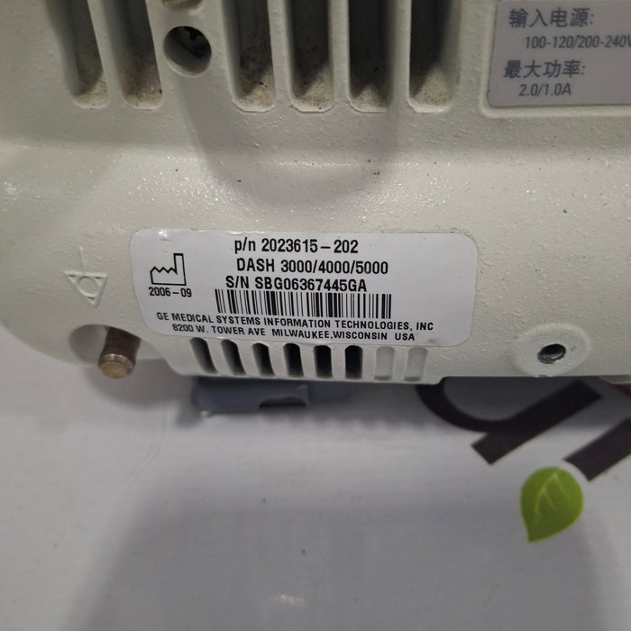GE Healthcare Dash 4000 - Masimo SpO2 Patient Monitor